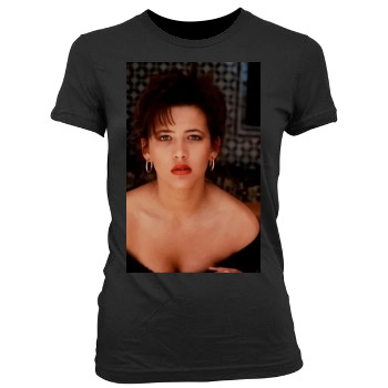 Sophie Marceau Women's Junior Cut Crewneck T-Shirt