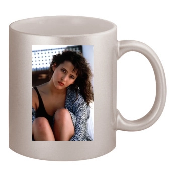 Sophie Marceau 11oz Metallic Silver Mug