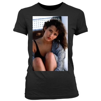 Sophie Marceau Women's Junior Cut Crewneck T-Shirt