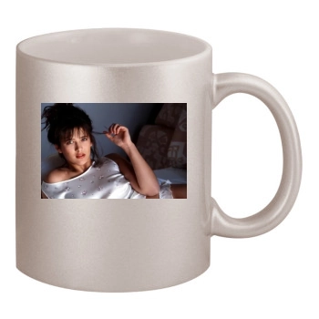 Sophie Marceau 11oz Metallic Silver Mug