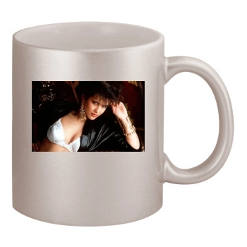 Sophie Marceau 11oz Metallic Silver Mug