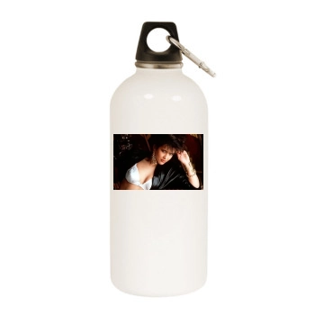 Sophie Marceau White Water Bottle With Carabiner