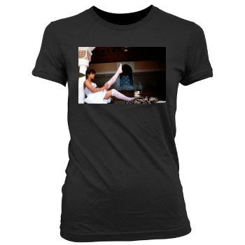 Sophie Marceau Women's Junior Cut Crewneck T-Shirt