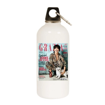 Sophie Marceau White Water Bottle With Carabiner