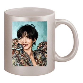 Sophie Marceau 11oz Metallic Silver Mug