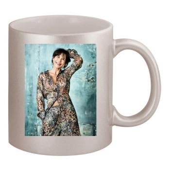 Sophie Marceau 11oz Metallic Silver Mug