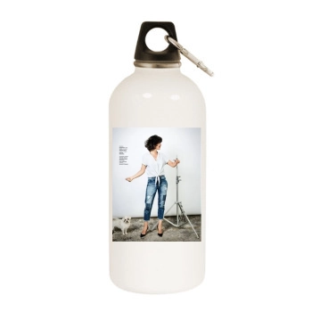 Sophie Marceau White Water Bottle With Carabiner