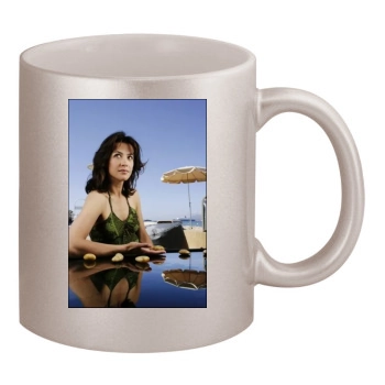 Sophie Marceau 11oz Metallic Silver Mug