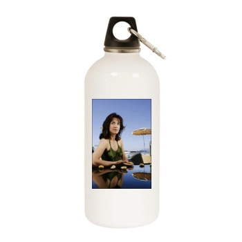 Sophie Marceau White Water Bottle With Carabiner