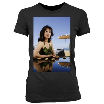 Sophie Marceau Women's Junior Cut Crewneck T-Shirt