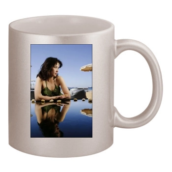 Sophie Marceau 11oz Metallic Silver Mug