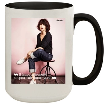 Sophie Marceau 15oz Colored Inner & Handle Mug