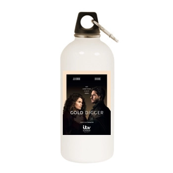 Gold Digger (2019) White Water Bottle With Carabiner