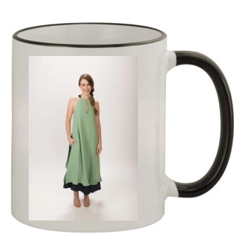 Taissa Farmiga 11oz Colored Rim & Handle Mug