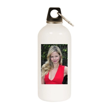 Tammin Sursok White Water Bottle With Carabiner