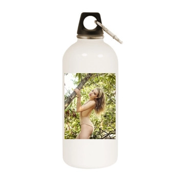 Tanya Mityushina White Water Bottle With Carabiner