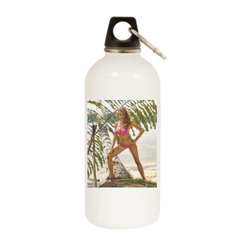 Tanya Mityushina White Water Bottle With Carabiner