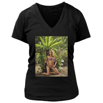 Tanya Mityushina Women's Deep V-Neck TShirt