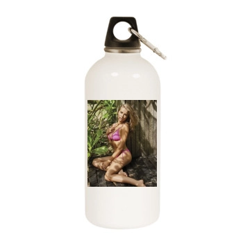 Tanya Mityushina White Water Bottle With Carabiner