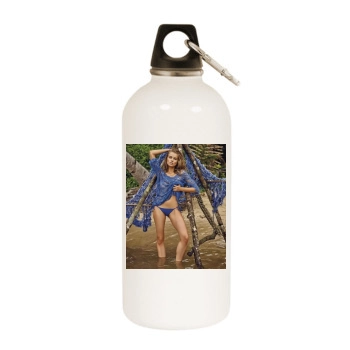 Tanya Mityushina White Water Bottle With Carabiner