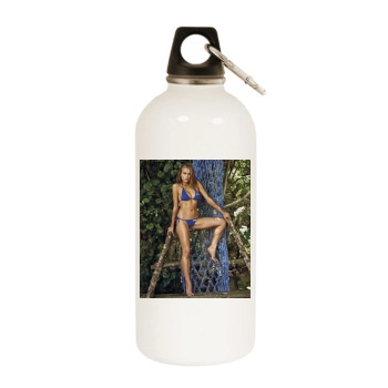 Tanya Mityushina White Water Bottle With Carabiner