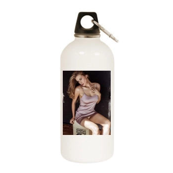 Tanya Mityushina White Water Bottle With Carabiner