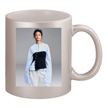 Thandie Newton 11oz Metallic Silver Mug