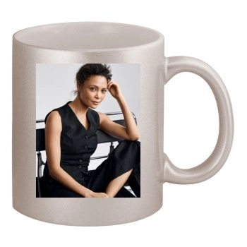 Thandie Newton 11oz Metallic Silver Mug