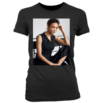 Thandie Newton Women's Junior Cut Crewneck T-Shirt