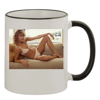 Tricia Helfer 11oz Colored Rim & Handle Mug