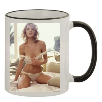 Tricia Helfer 11oz Colored Rim & Handle Mug