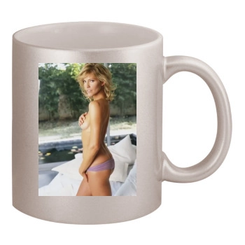 Tricia Helfer 11oz Metallic Silver Mug