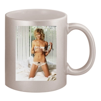 Tricia Helfer 11oz Metallic Silver Mug