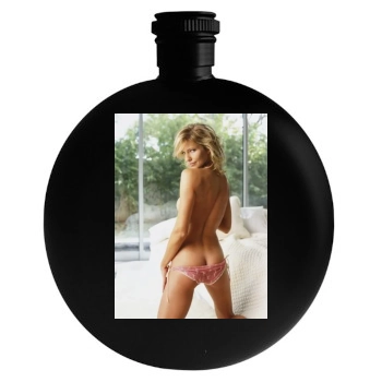 Tricia Helfer Round Flask