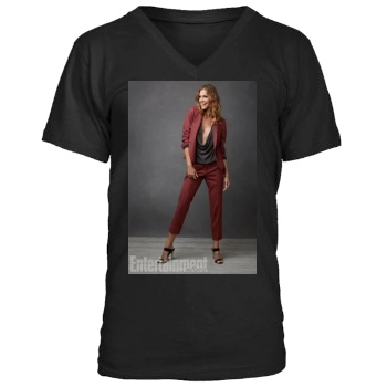 Tricia Helfer Men's V-Neck T-Shirt