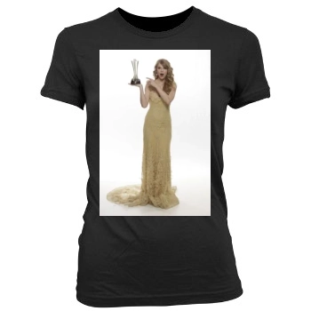 Taylor Swift Women's Junior Cut Crewneck T-Shirt