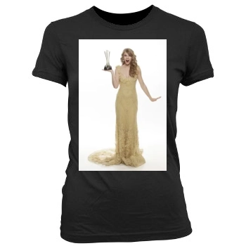 Taylor Swift Women's Junior Cut Crewneck T-Shirt