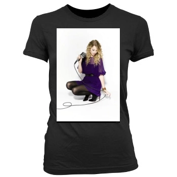 Taylor Swift Women's Junior Cut Crewneck T-Shirt