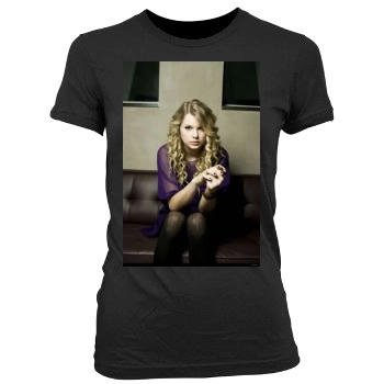 Taylor Swift Women's Junior Cut Crewneck T-Shirt