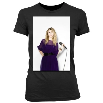 Taylor Swift Women's Junior Cut Crewneck T-Shirt