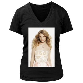 Taylor Swift Women's Deep V-Neck TShirt