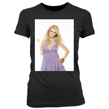 Taylor Swift Women's Junior Cut Crewneck T-Shirt