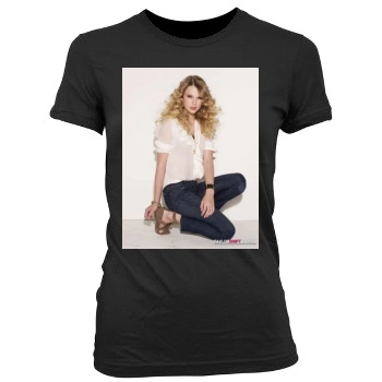 Taylor Swift Women's Junior Cut Crewneck T-Shirt