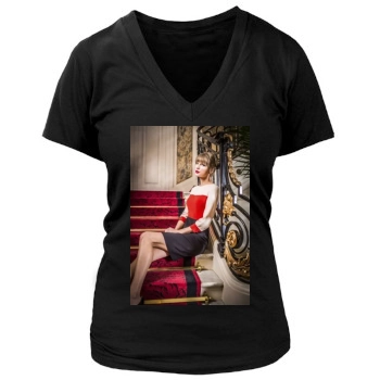 Taylor Swift Women's Deep V-Neck TShirt