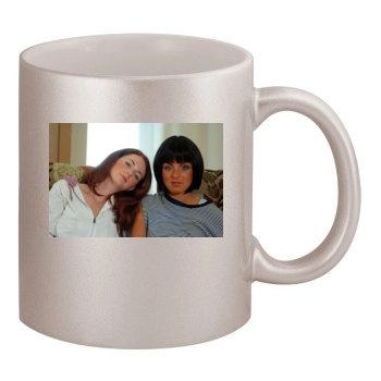 TATU 11oz Metallic Silver Mug