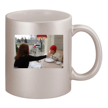 TATU 11oz Metallic Silver Mug