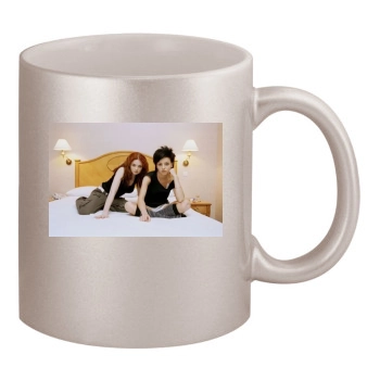 TATU 11oz Metallic Silver Mug