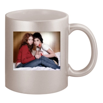 TATU 11oz Metallic Silver Mug