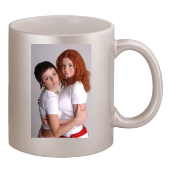 TATU 11oz Metallic Silver Mug