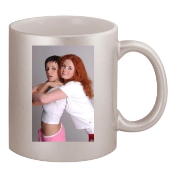 TATU 11oz Metallic Silver Mug